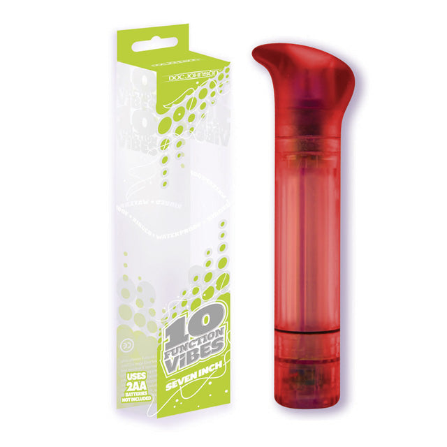 '++7in.  10 Func Rib-vibe Thumper Red