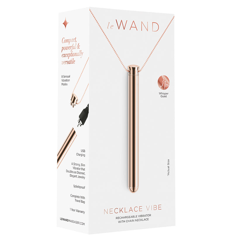 Le Wand Vibrating Necklace - Rose Gold