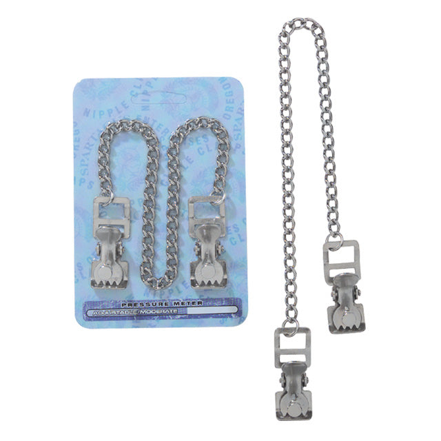 '++Adj.Teethed Clamp W/Curb.Chain