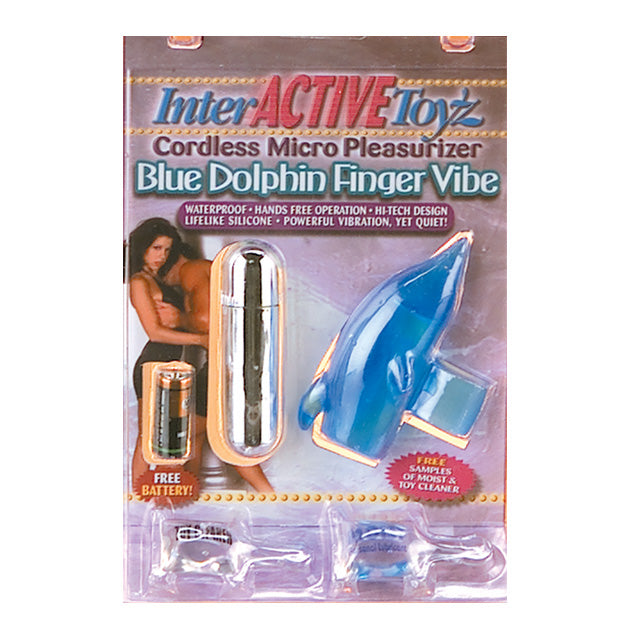 '++DVIat Blue Dolphin Finger Vibe