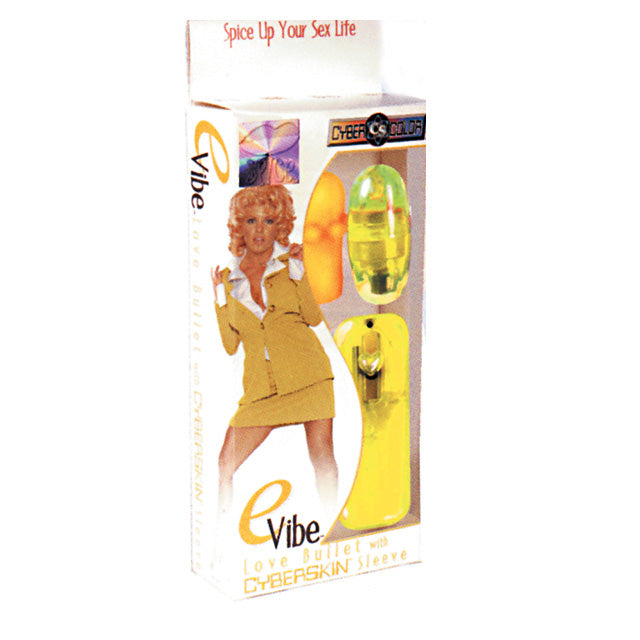 '--E-Vibe: Bullet, Yellow W/Cyberskin