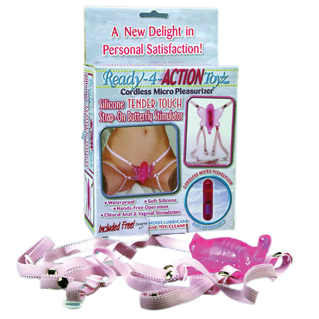 '++Iat Strap On Butterfly