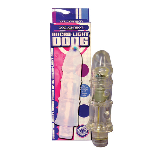 '++Clear Jelly Vibrating Dong W/Mico
