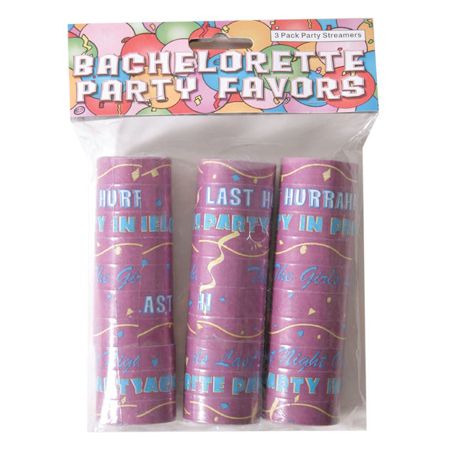 '++Bachelorette Paper Streamers(3/Pk)