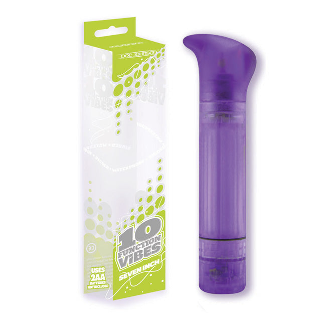 '++7in.  10 Func Rib-vibe Thumper Pur