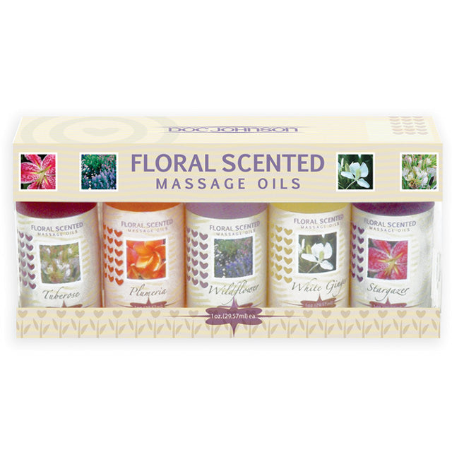 '++Floral Scented Massage Oil Sampler