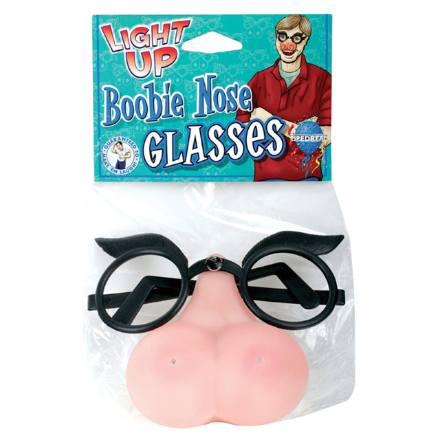 '++Light Up Boobie Nose Glasses