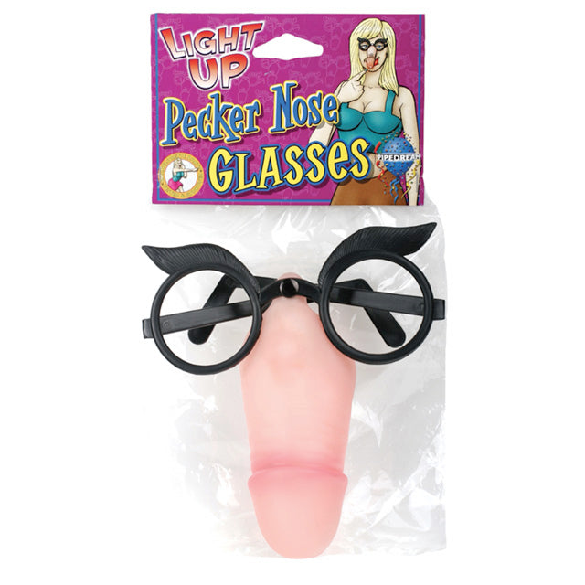 '++Light Up Pecker Nose Glasses