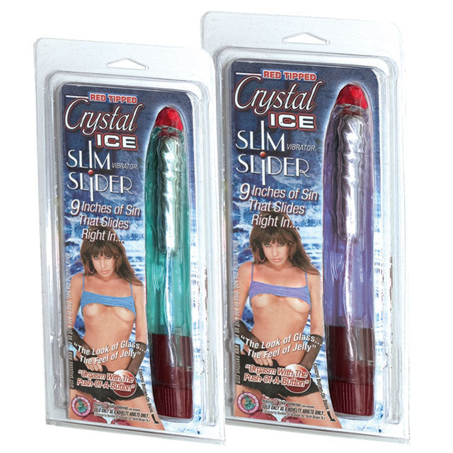 '++Crystal Ice Red Tip,Slim Sliderlav