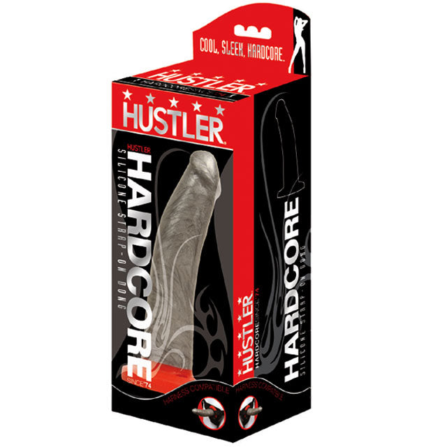 '++Hustler Hardcore Silicone Strap On