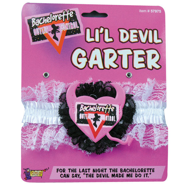 '++Bachelorette LiL Devil Garter
