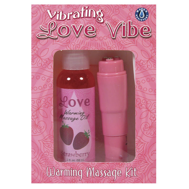 '++DVLove Vibe Kit W/Stawberry Oil (Pink)
