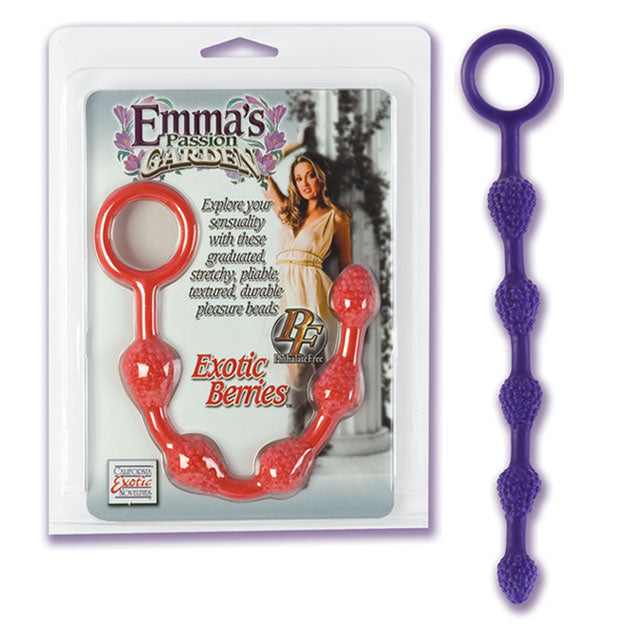 Emma's Passion Garden Exotic Berries Anal Beads (Blackberry)