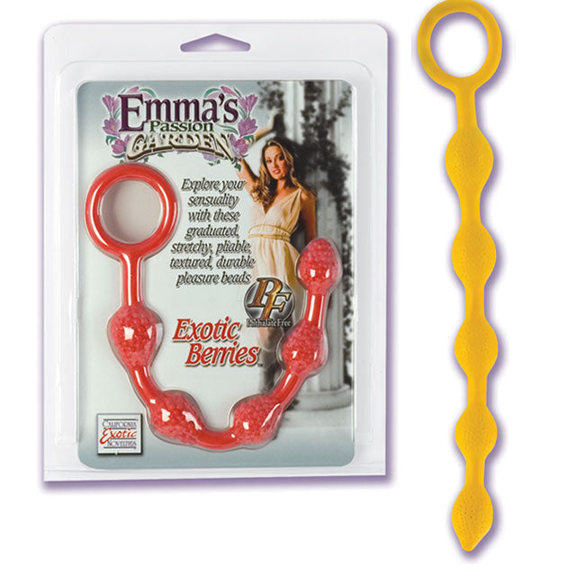 Emma's Passion Garden Sensual Lemon Anal Beads (Yellow)