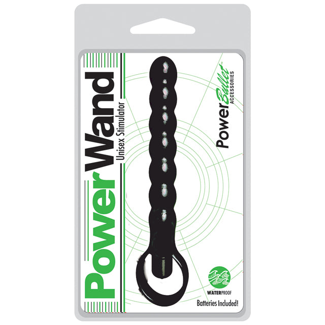 Power Wand Unisex Stimulator w/Power Bullet Black
