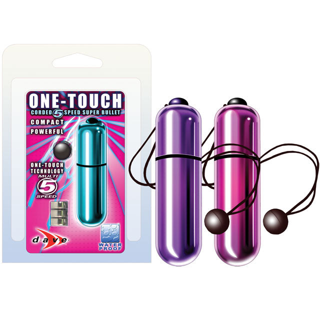 One Touch Corded Waterproof Bullet (Purple)