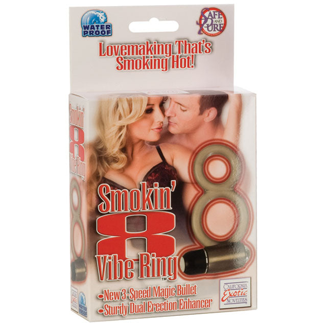 Smokin' 8 Waterproof Vibrating Cock Ring