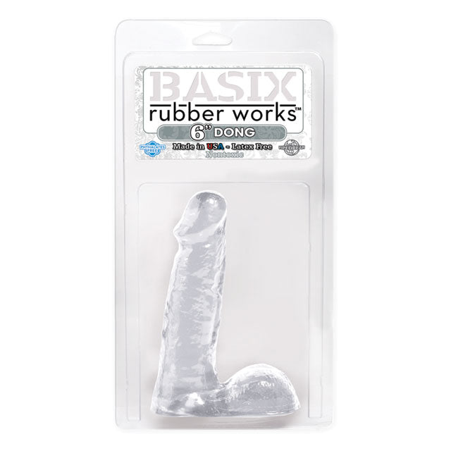 Basix Rubber Works - 6in. Dong Clear