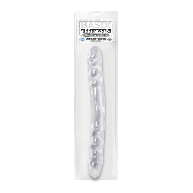 Basix Rubber Works - 16in. Double Dong Clear