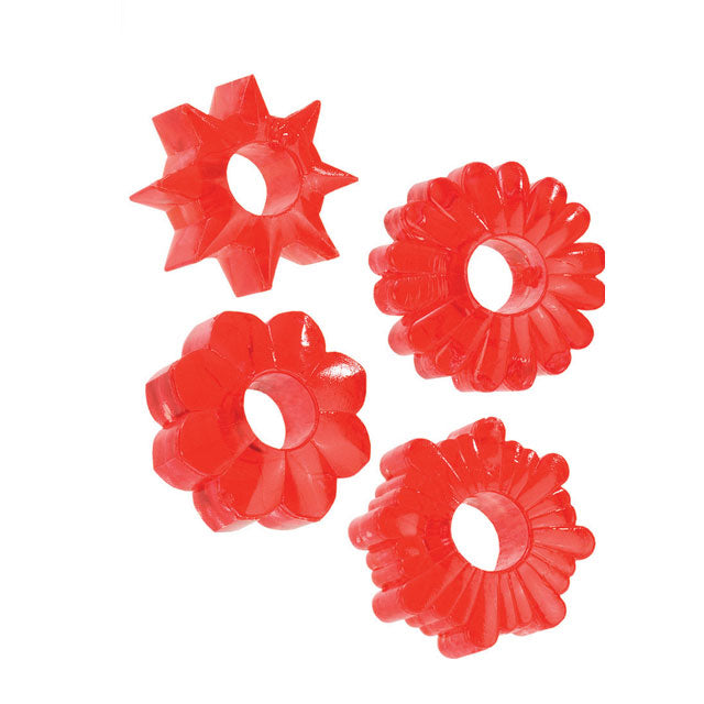 Basic Essentials ? - Super Stretchy TPR Enhancers - Red