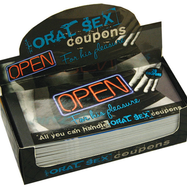 Oral Sex Coupons For His Pleasure (12 Pieces)