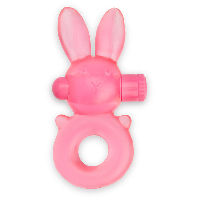 Buzz Bunny Vibrating Cock Ring (Pink)
