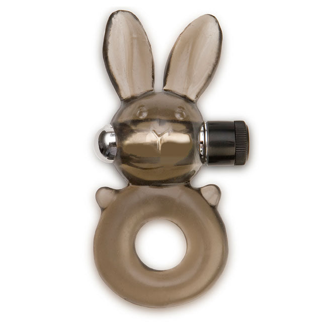 Buzz Bunny Vibrating Cock Ring (Black)