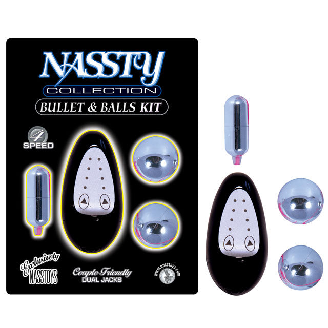 Nassty Collection Bullet & Kegel Balls Kit (Black)