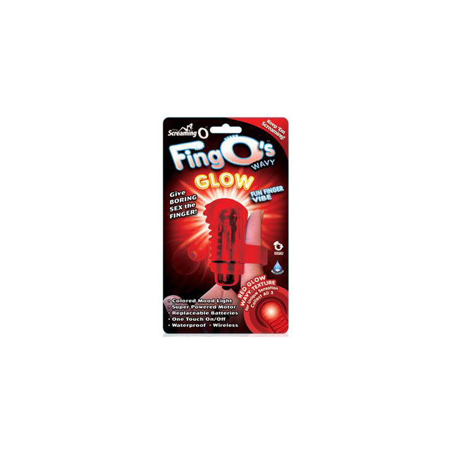 Screaming O FingO Glow Wavy (Red) Box of 6