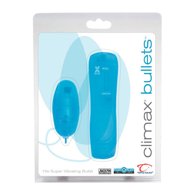 Climax Bullets 10x Super Vibrating Bullet (Blue)