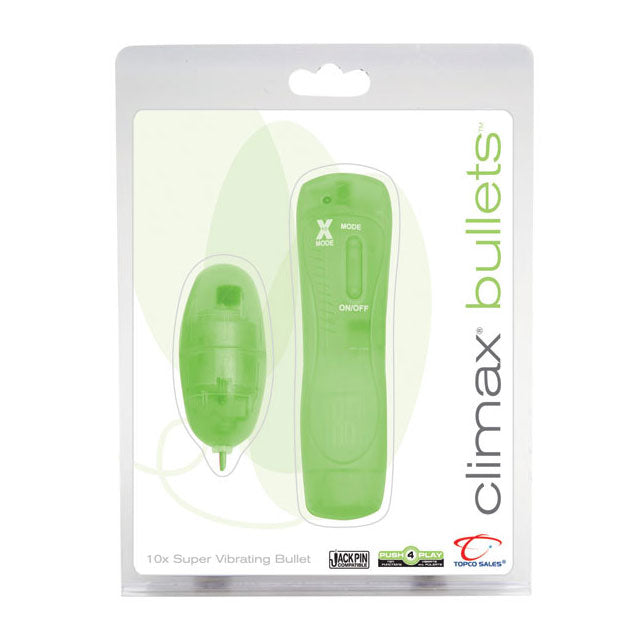 Climax Bullets 10x Super Vibrating Bullet (Green)