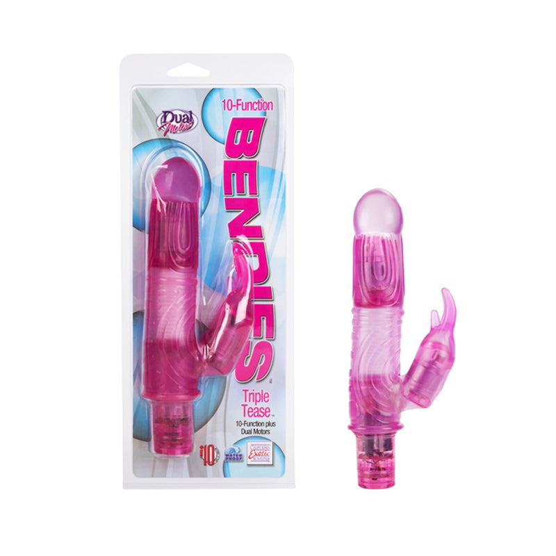 Bendies Triple Tease - Pink 10-Function