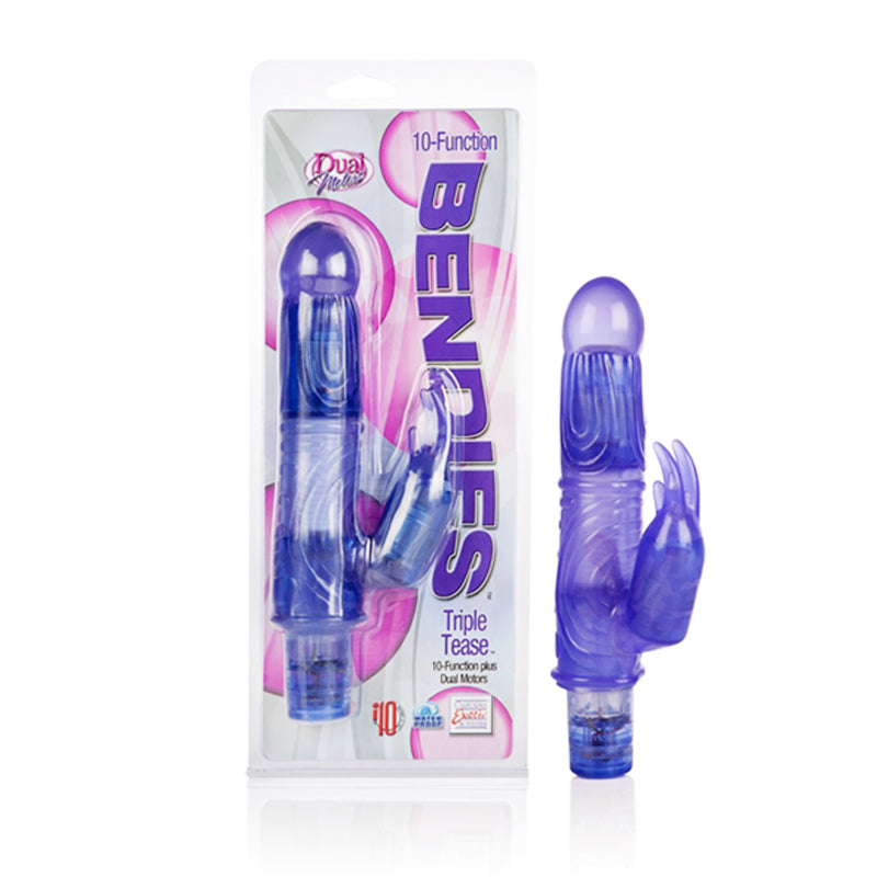Bendies Triple Tease - Purple 10-Function