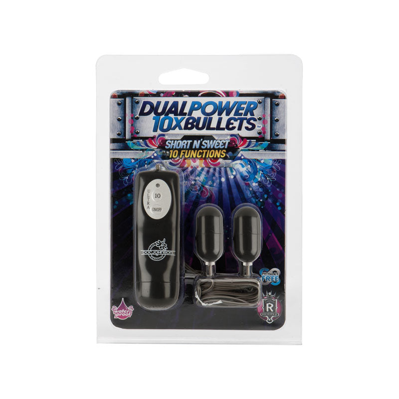 10X Dual Power Bullets Short n' Sweet (Black)
