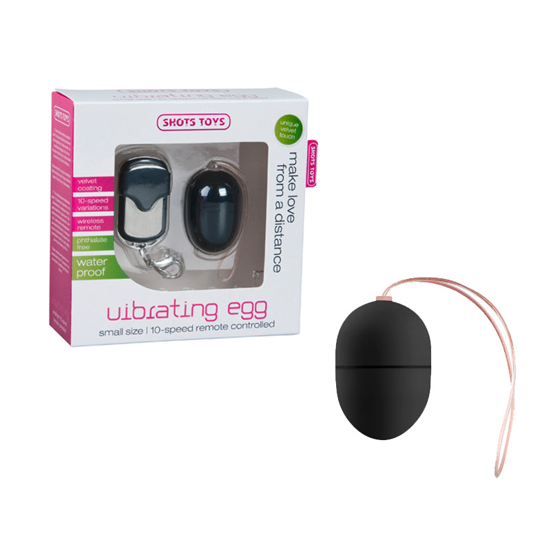 Shots Toys Remote Control Vibrating Egg Small Black