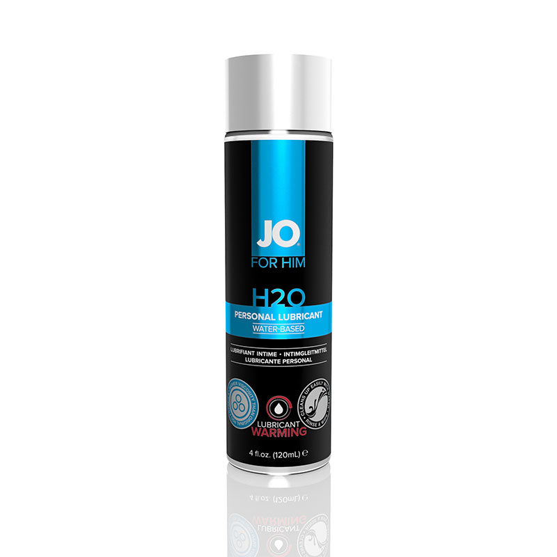 JO H2O For Men - Warming - Lubricant (Water-Based) 4 fl oz / 120 ml