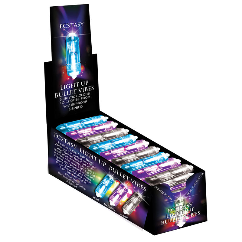 Ecstasy Light Up Bullet (36 Asst/DP)