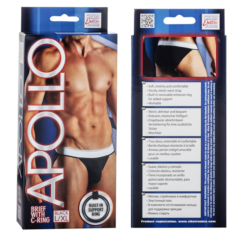 Apollo Brief with C-Ring - Black L/XL