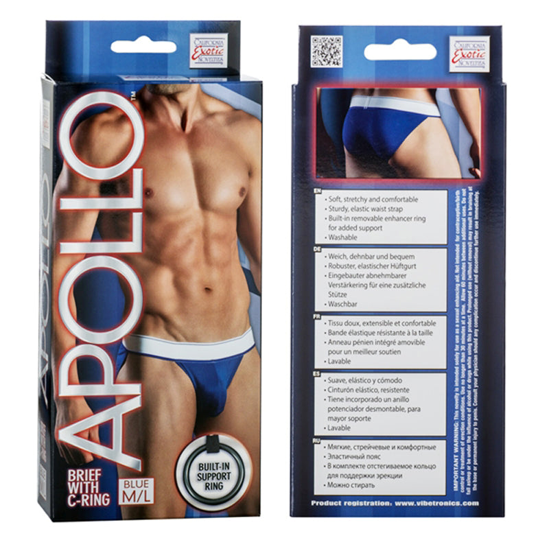 Apollo Brief with C-Ring - Blue M/L