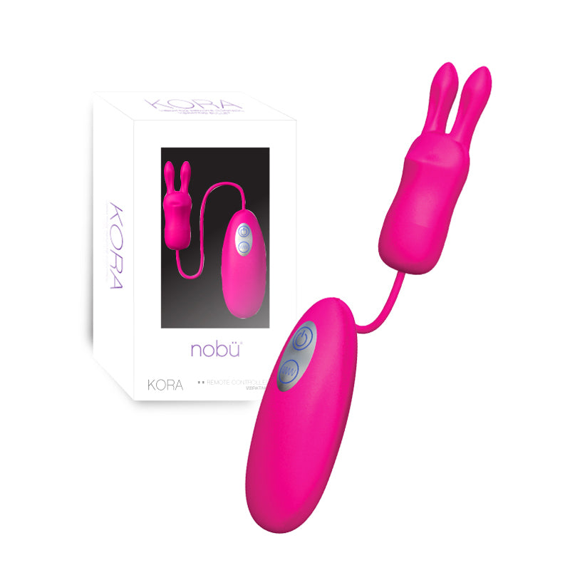 Nobu Kora Pink Vibrating Egg w/Rabbit Ears