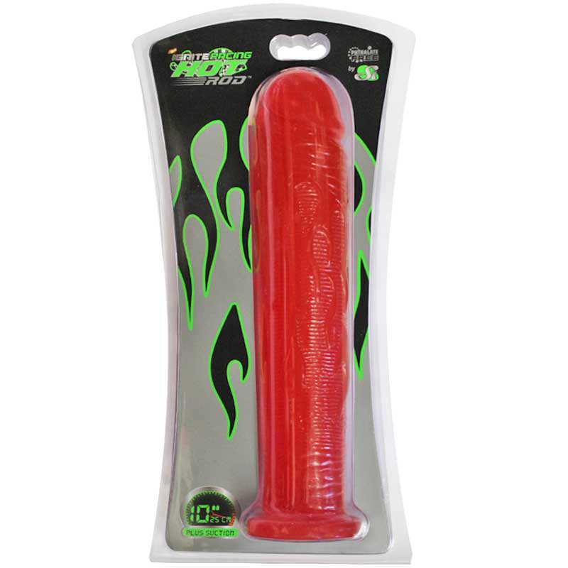 SI 10In Hot Rod w/Suction Cup Red