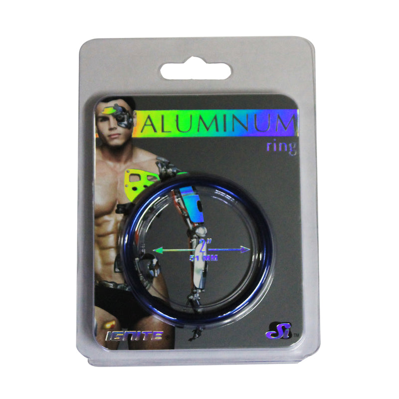 SI Anodized Aluminum Ring Cobalt Blue 2in