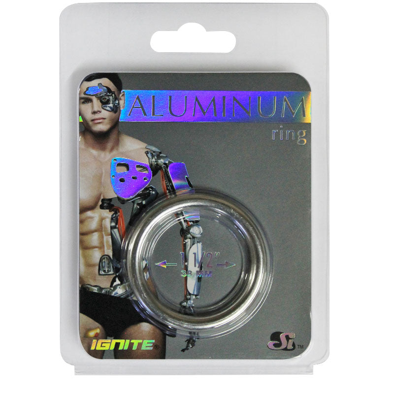 SI Anodized Aluminum Ring Platinum 1 1/2in