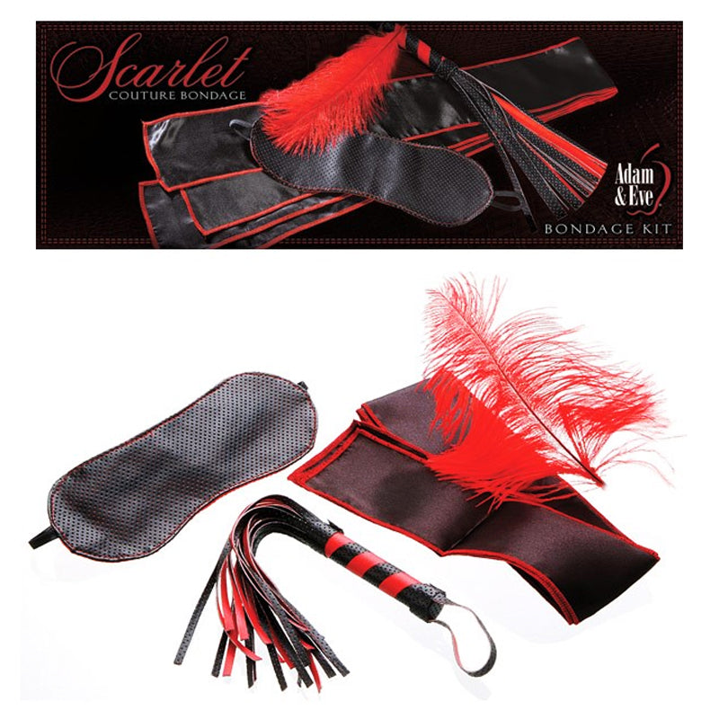 A&E Scarlet Couture Bondage Kit Black/Red