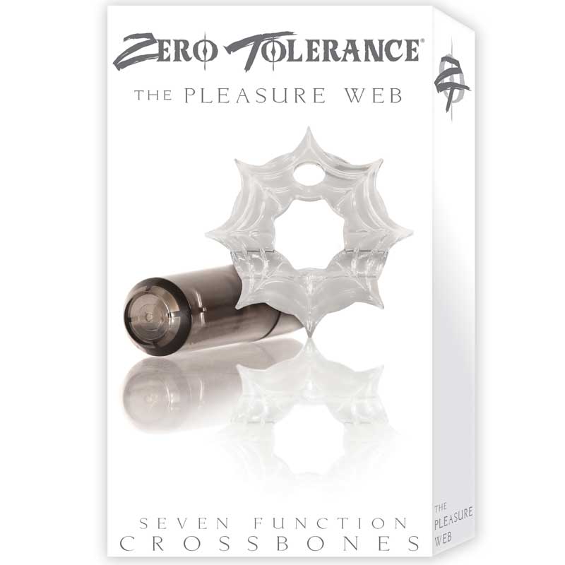ZT Pleasure Web - Single Bullet Clear Cock Ring / 1 Smoke Bullet