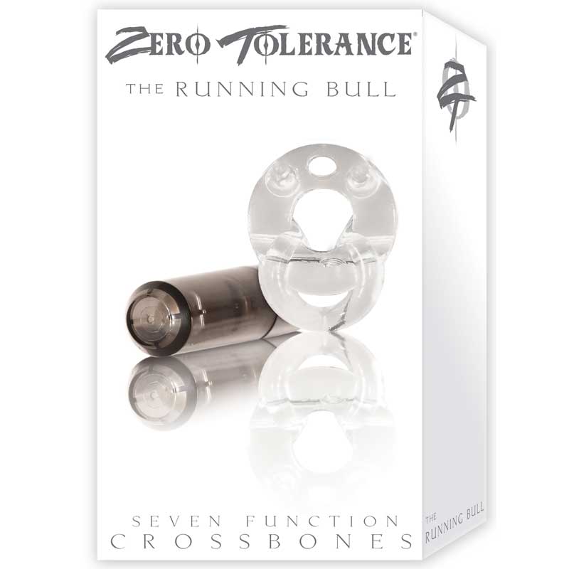 ZT Running Bull - Single Bullet Clear Cock Ring / 1 Smoke Bullet