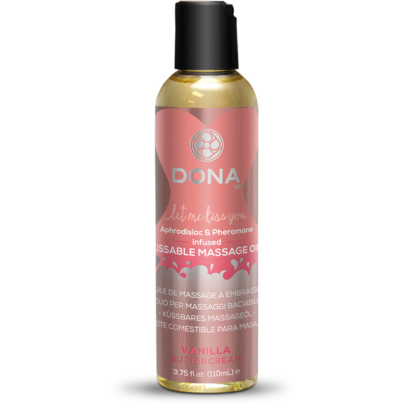 Dona Kissable Massage Oil (Vanilla Buttercream) 3.75 fl oz / 110 ml