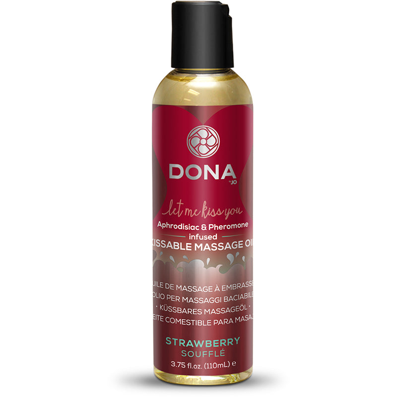 Dona Kissable Massage Oil (Strawberry Souffle) 3.75 fl oz / 110 ml