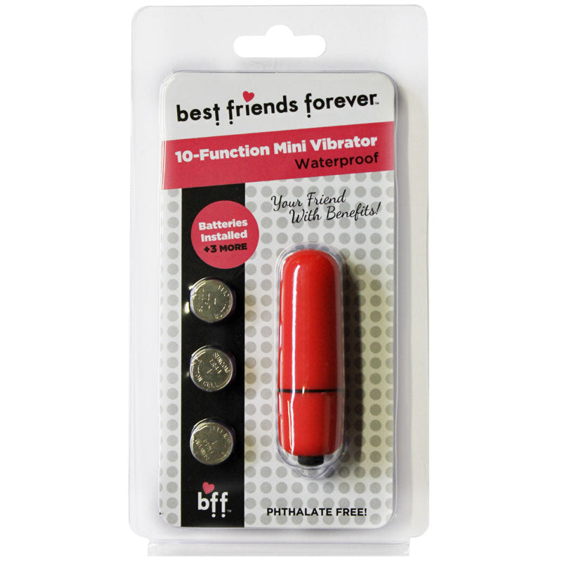 BFF Waterproof Friends w/Benefits Bullet Red 6cm