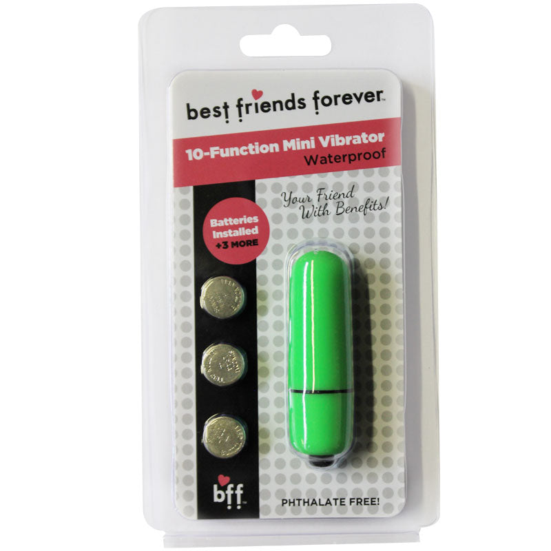 BFF Waterproof Friends w/Benefits Bullet Green 6cm